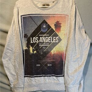 Next Gray Los Angeles Graphic Men's Crewneck Sweater